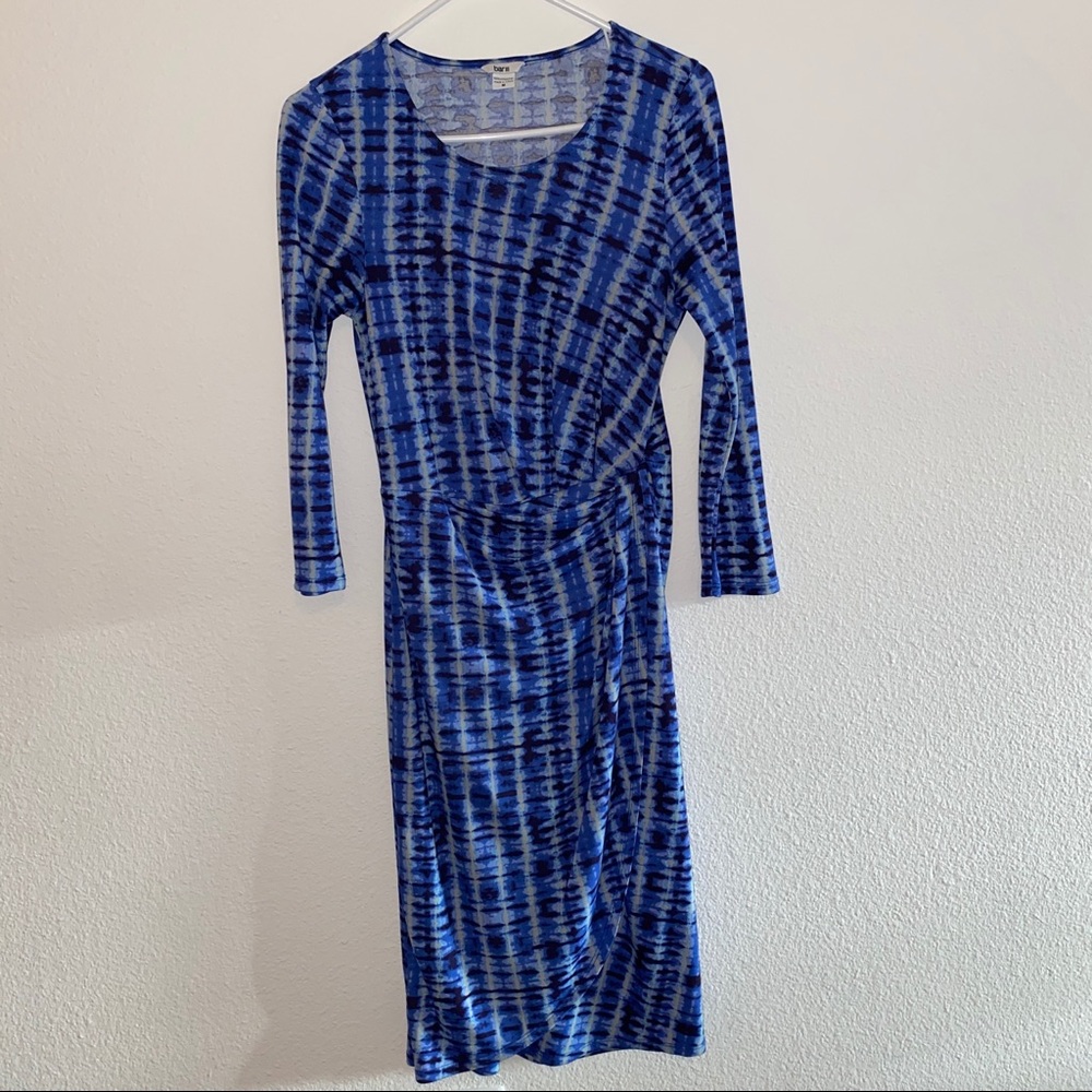 Blue dress knee length